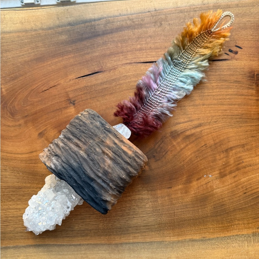 Handmade Crystal and Ceramic Wind Chime
